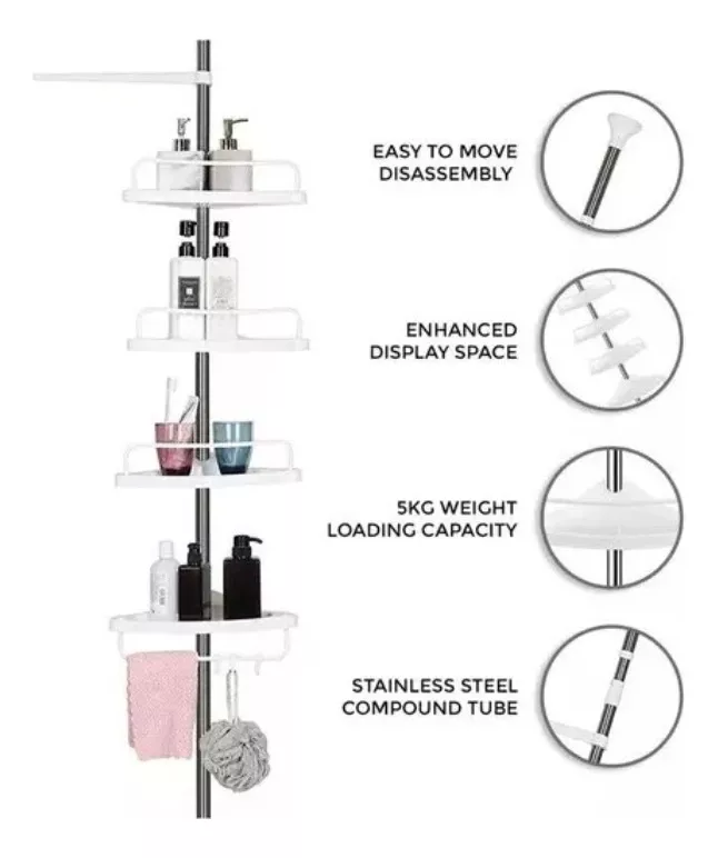 ORGANIZADOR ESQUINERO PARA BAÑO